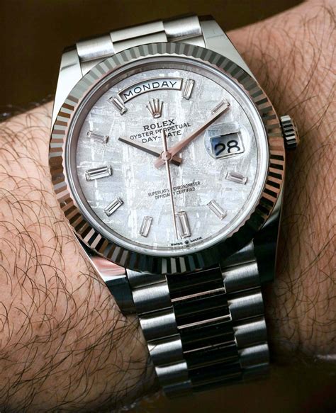 meteorite dial rolex day date|Rolex Day-Date 228239.